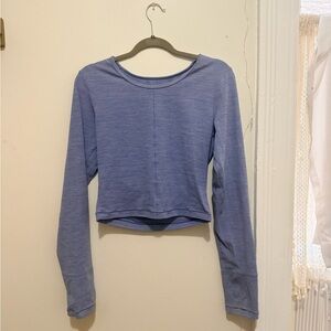 Vitality Blue Athletic Long-Sleeve Top workout